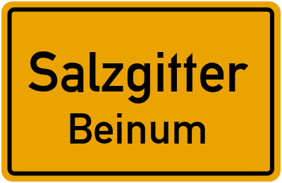 Ortsschild Salzgitter Beinum