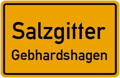 Ortsschild Salzgitter Gebhardshagen