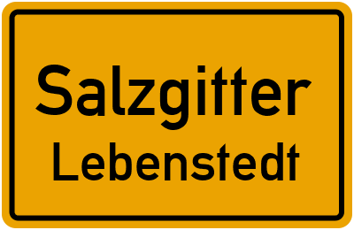 Ortsschild Salzgitter Lebenstedt