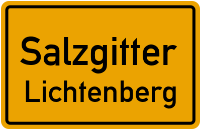 Ortsschild Salzgitter Lichtenberg