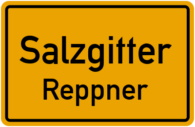 Ortsschild Salzgitter Reppner