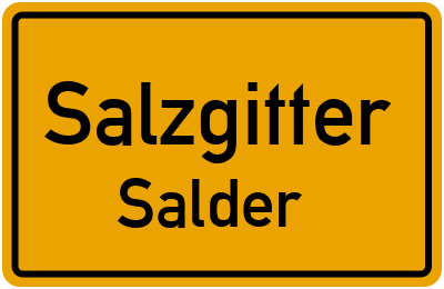 Ortsschild Salzgitter Salder