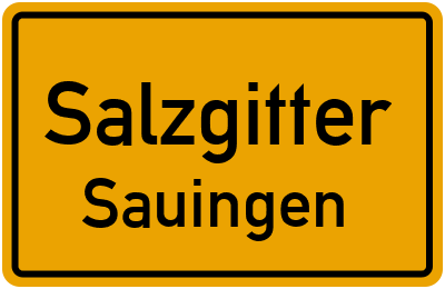 Ortsschild Salzgitter Sauingen
