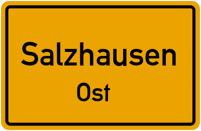 Straßenverzeichnis Salzhausen Ost