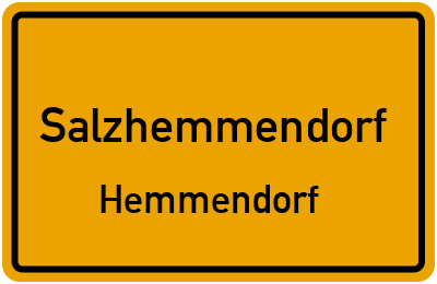 Ortsschild Salzhemmendorf Hemmendorf