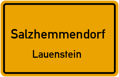 Ortsschild Salzhemmendorf Lauenstein