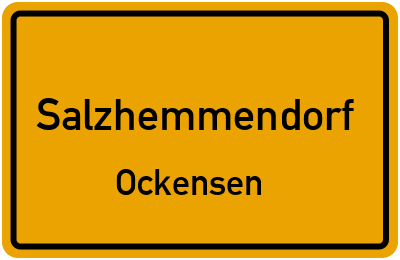 Ortsschild Salzhemmendorf Ockensen