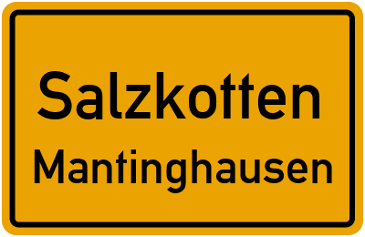 Straßenverzeichnis Salzkotten Mantinghausen