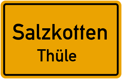 Straßenverzeichnis Salzkotten Thüle