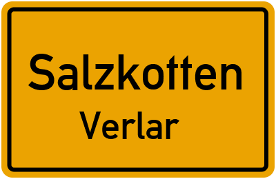 Straßenverzeichnis Salzkotten Verlar