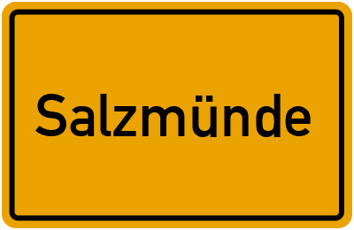 Ortsschild von Gemeinde Salzmünde in Sachsen-Anhalt