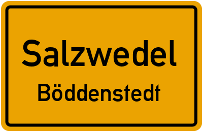 Straßenverzeichnis Salzwedel Böddenstedt
