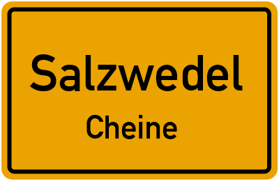 Straßenverzeichnis Salzwedel Cheine