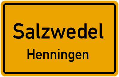 Straßenverzeichnis Salzwedel Henningen
