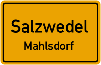 Straßenverzeichnis Salzwedel Mahlsdorf