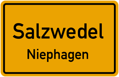 Straßenverzeichnis Salzwedel Niephagen