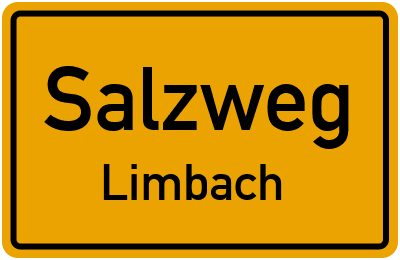 Ortsschild Salzweg Limbach