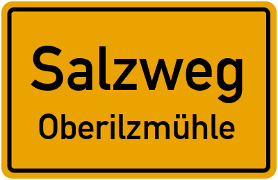 Straßenverzeichnis Salzweg Oberilzmühle