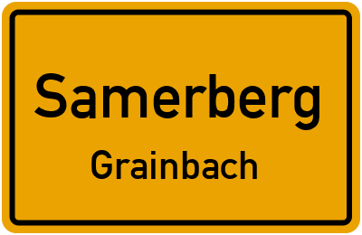 Ortsschild Samerberg Grainbach