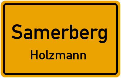 Ortsschild Samerberg Holzmann