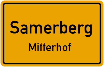 Straßenverzeichnis Samerberg Mitterhof