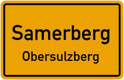 Ortsschild Samerberg Obersulzberg