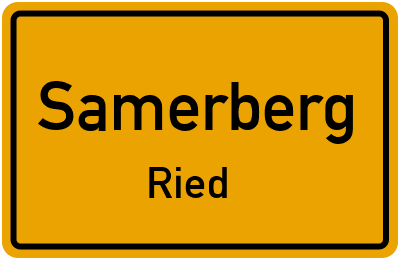 Straßenverzeichnis Samerberg Ried
