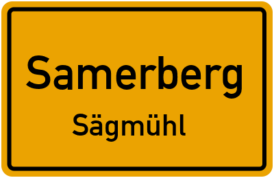 Straßenverzeichnis Samerberg Sägmühl