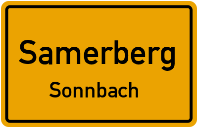 Straßenverzeichnis Samerberg Sonnbach