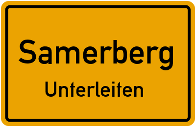 Straßenverzeichnis Samerberg Unterleiten