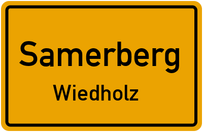 Straßenverzeichnis Samerberg Wiedholz