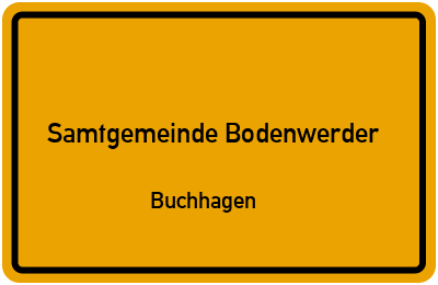 Straßenverzeichnis Samtgemeinde Bodenwerder Buchhagen