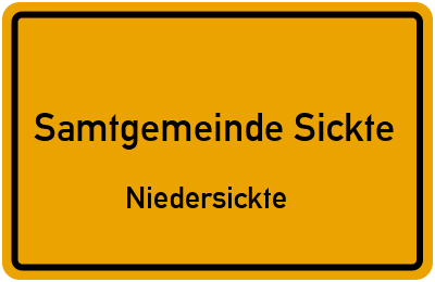 Straßenverzeichnis Samtgemeinde Sickte Niedersickte