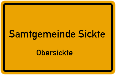 Straßenverzeichnis Samtgemeinde Sickte Obersickte