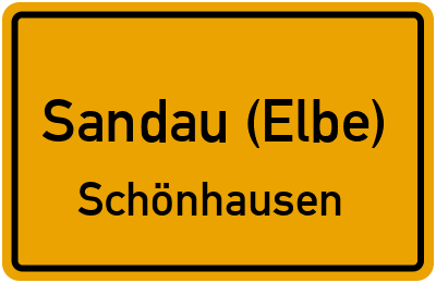 Straßenverzeichnis Sandau (Elbe) Schönhausen