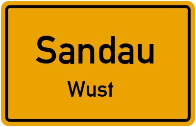 Straßenverzeichnis Sandau Wust