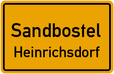Straßenverzeichnis Sandbostel Heinrichsdorf