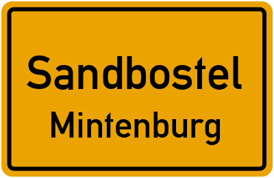 Straßenverzeichnis Sandbostel Mintenburg