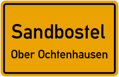 Straßenverzeichnis Sandbostel Ober Ochtenhausen