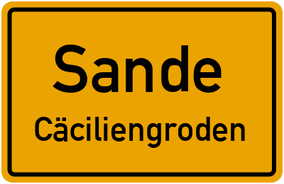 Straßenverzeichnis Sande Cäciliengroden