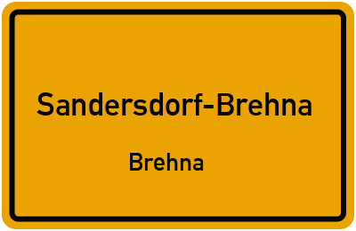 Straßenverzeichnis Sandersdorf-Brehna Brehna