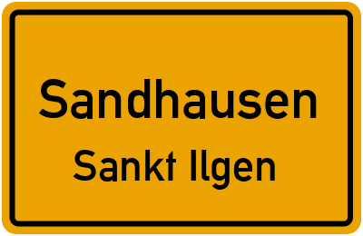 Straßenverzeichnis Sandhausen Sankt Ilgen