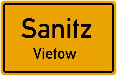 Straßenverzeichnis Sanitz Vietow