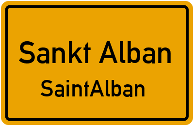 Straßenverzeichnis Sankt Alban SaintAlban