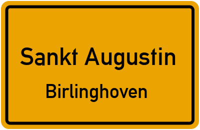 Straßenverzeichnis Sankt Augustin Birlinghoven