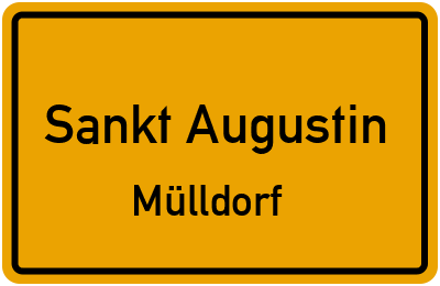 Ortsschild Sankt Augustin Mülldorf
