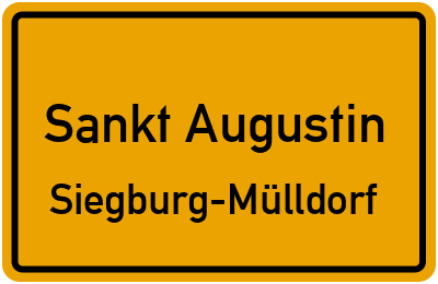 Straßenverzeichnis Sankt Augustin Siegburg-Mülldorf