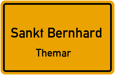 Straßenverzeichnis Sankt Bernhard Themar