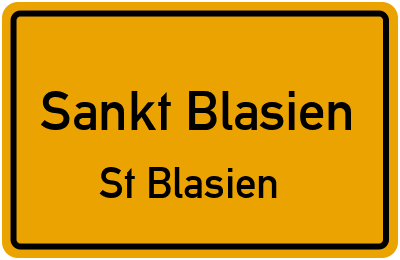 Straßenverzeichnis Sankt Blasien St Blasien