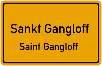 Straßenverzeichnis Sankt Gangloff Saint Gangloff
